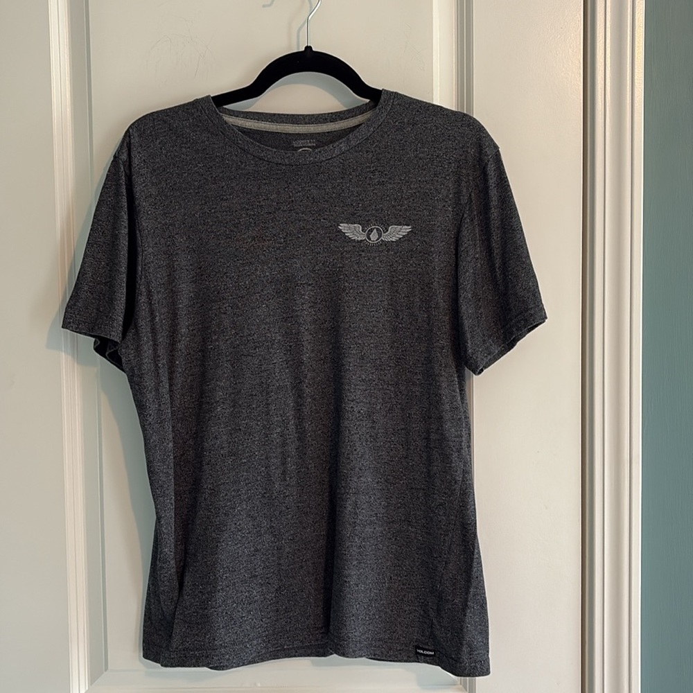 Volcom Men's Gray Tee Size Medium